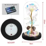 LED Enchanted Galaxy Rose Eternal 24K Gold Foil Flower For Christmas Valentine s Day Gift tag1
