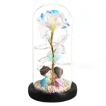 LED Enchanted Galaxy Rose Eternal 24K Gold Foil Flower For Christmas Valentine s Day Gift tag1