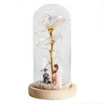 LED Enchanted Galaxy Rose Eternal 24K Gold Foil Flower For Christmas Valentine s Day Gift tag1