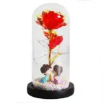 LED Enchanted Galaxy Rose Eternal 24K Gold Foil Flower For Christmas Valentine s Day Gift tag1