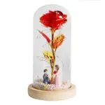 LED Enchanted Galaxy Rose Eternal 24K Gold Foil Flower For Christmas Valentine s Day Gift tag1