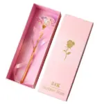 LED Enchanted Galaxy Rose Eternal 24K Gold Foil Flower For Christmas Valentine s Day Gift tag1