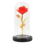 LED Enchanted Galaxy Rose Eternal 24K Gold Foil Flower For Christmas Valentine s Day Gift tag1