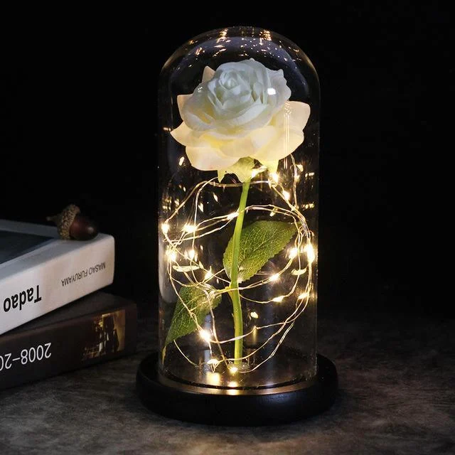 LED Enchanted Galaxy Rose Eternal 24K Gold Foil Flower For Christmas Valentine's Day Gift -  - #tag1#