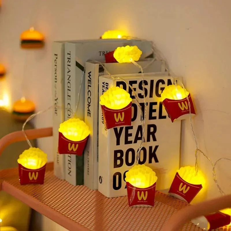 LED Food Fairy Night Light Garland -  - #tag1#