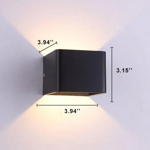 LED Mini Square Wall Lamp Aluminum -  - #tag1#