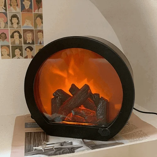 LED Night Light Fireplace Mood Lamp -  - #tag1#