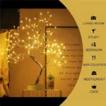 LED Night Light Mini Christmas Tree Copper Wire Garland Lamp tag1