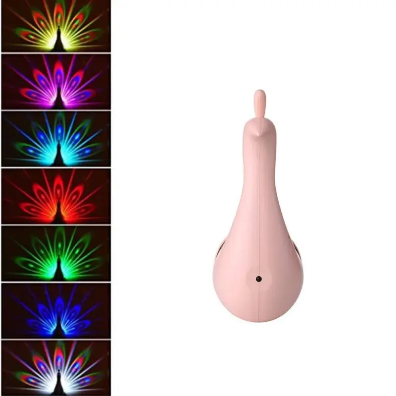 LED Peacock Night Light Unique and Creative Kids Bedroom tag1