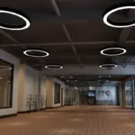 LED Pendant Light Set Minimalist Acrylic Office Pendant Light in Black tag1