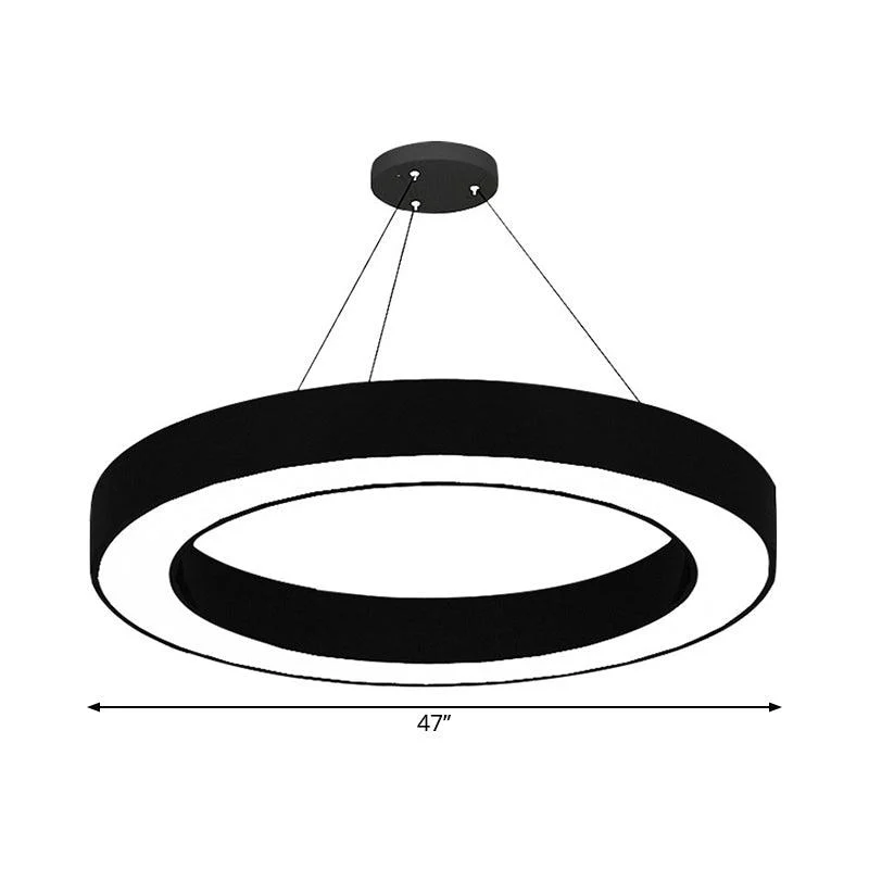 LED Pendant Light Set Minimalist Acrylic Office Pendant Light in Black -  - #tag1#