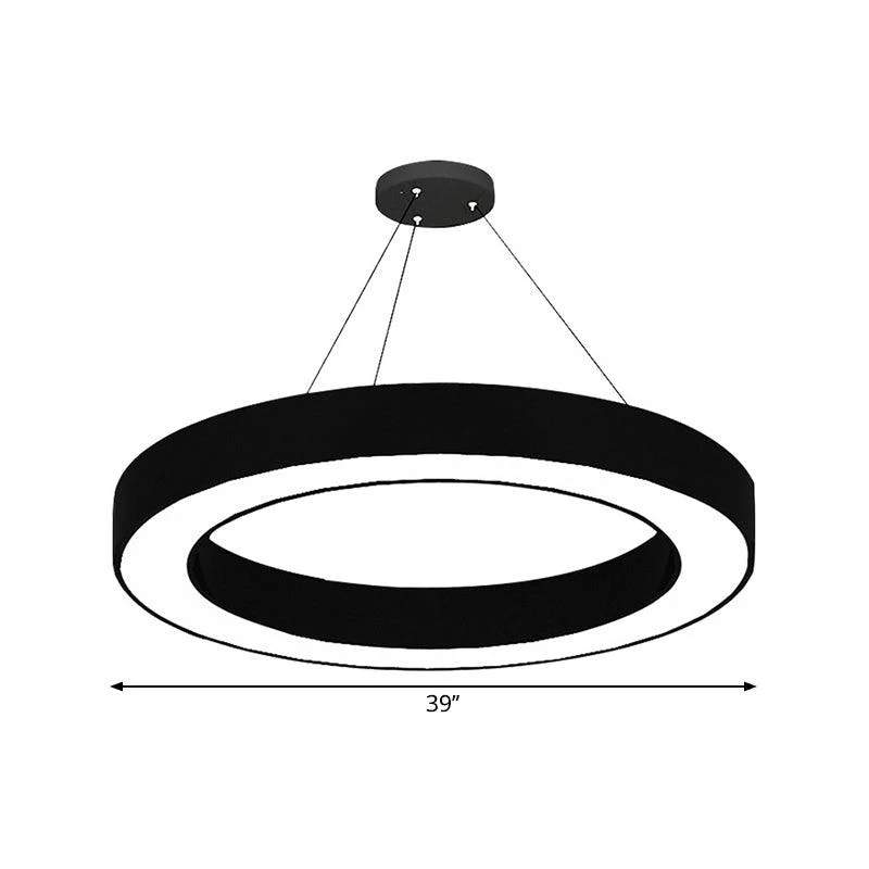 LED Pendant Light Set Minimalist Acrylic Office Pendant Light in Black -  - #tag1#