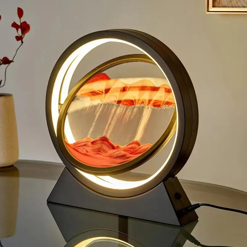 LED Quicksand Table Lamp Deep Sea Sandscape