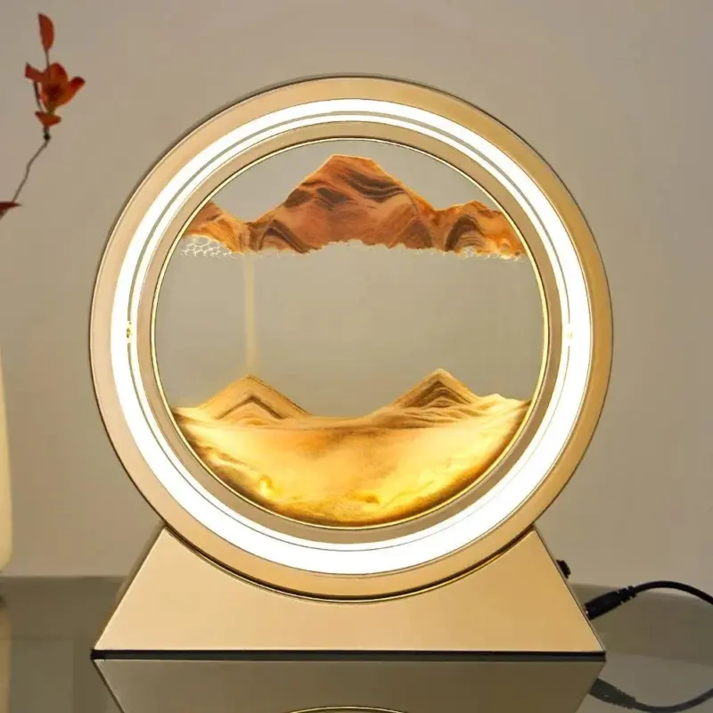LED Quicksand Table Lamp Deep Sea Sandscape