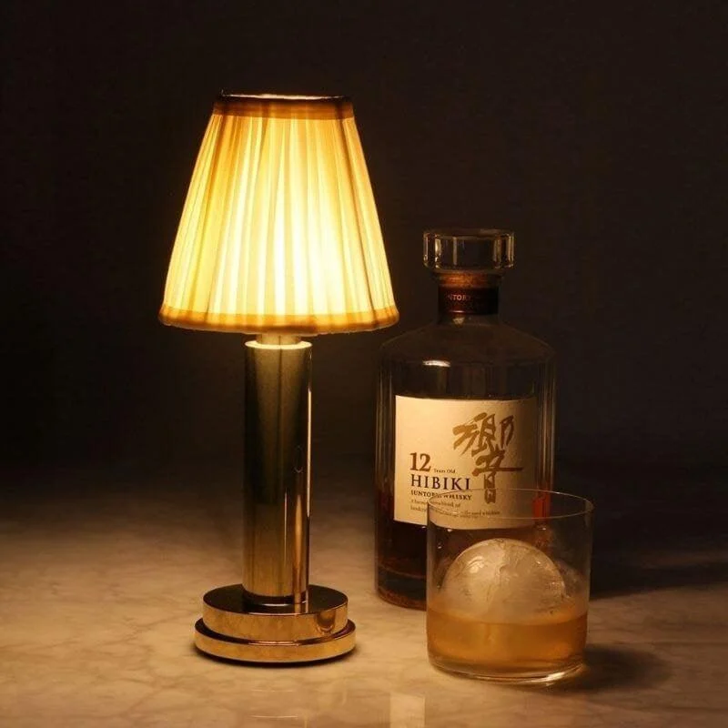 LED Rechargeable Cordless Metal Table Lamp -  - #tag1#