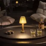 LED Rechargeable Cordless Metal Table Lamp tag1