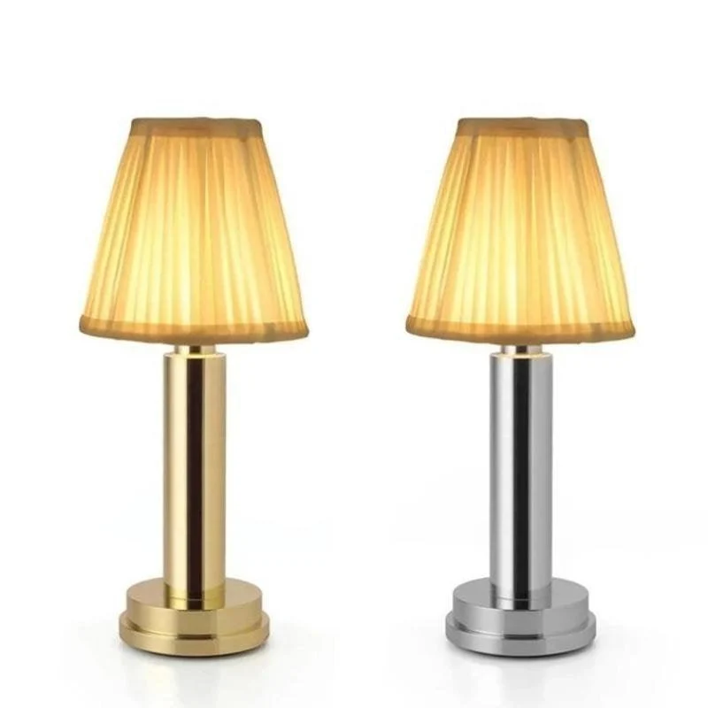 LED Rechargeable Cordless Metal Table Lamp -  - #tag1#