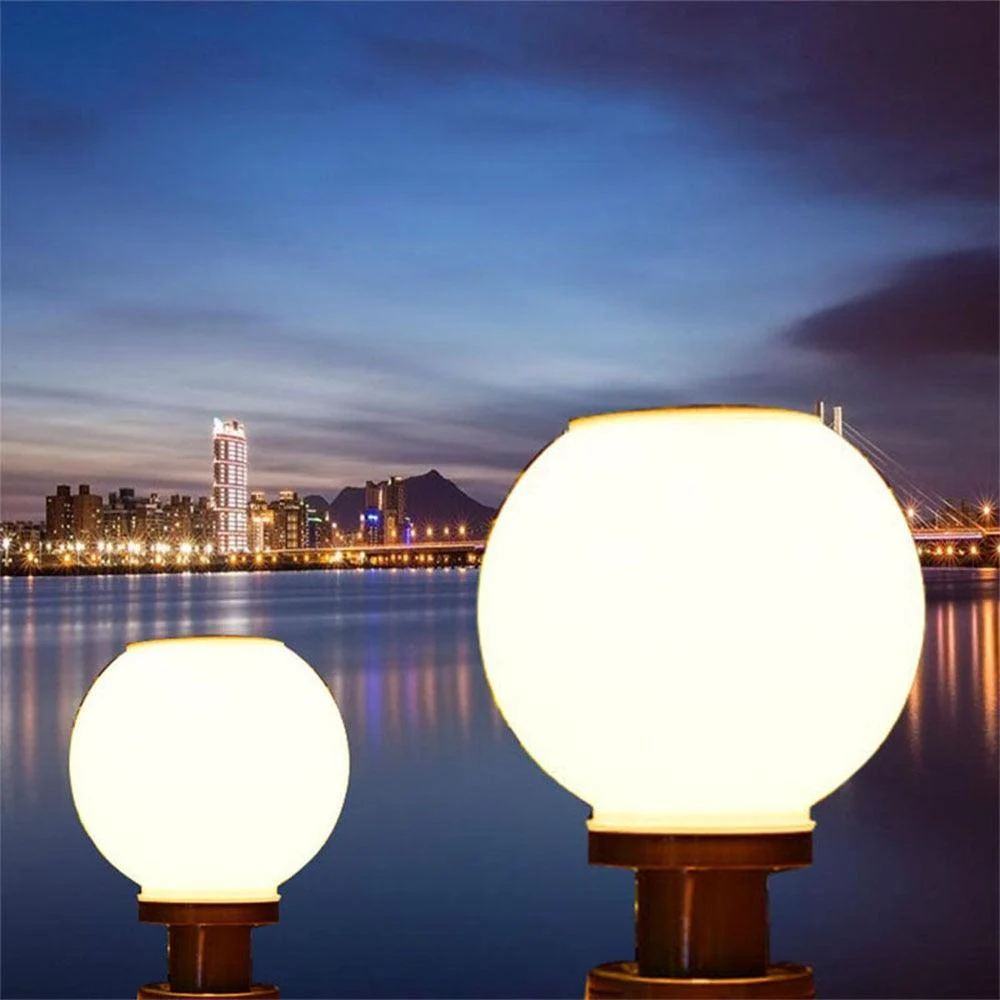 LED Round Ball Stainless Steel Solar Powered Lamp Outdoor IP65 Waterproof -  - #tag1#