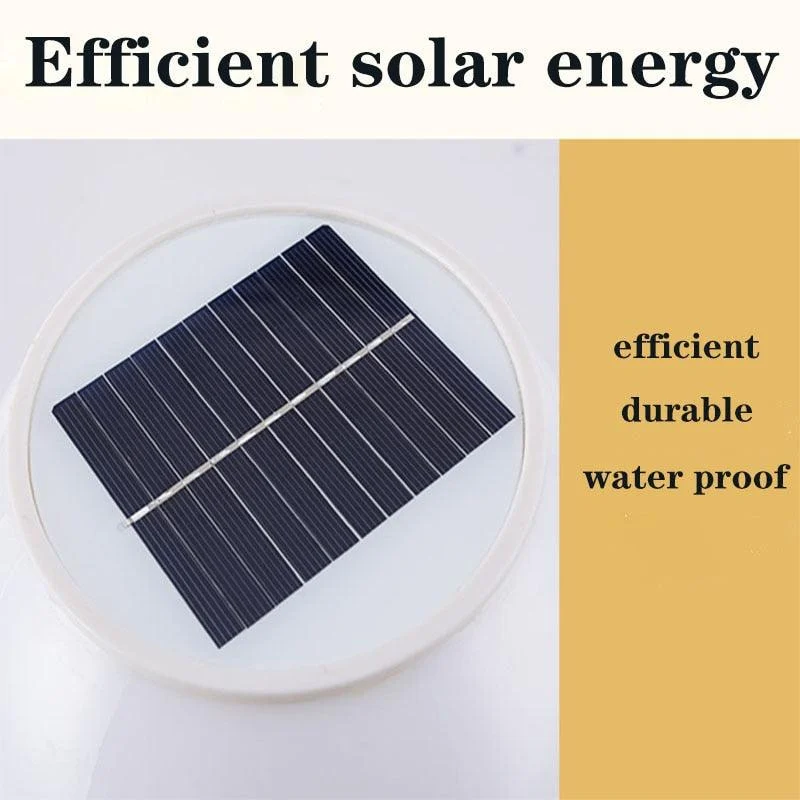 LED Round Ball Stainless Steel Solar Powered Lamp Outdoor IP65 Waterproof -  - #tag1#