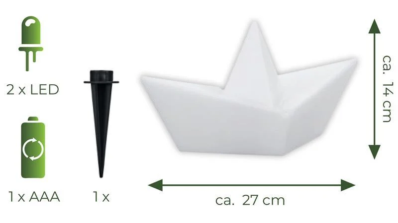 LED Solar Boat Lamp - Lumi - RGBW Lighting - Waterproof Solar Lamp -  - #tag1#