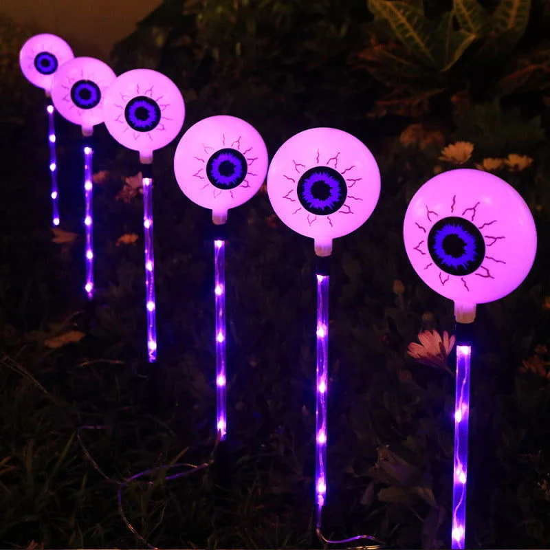 LED Solar Halloween Eyeball Ground Courtyard Decorative Lamp -  - #tag1#