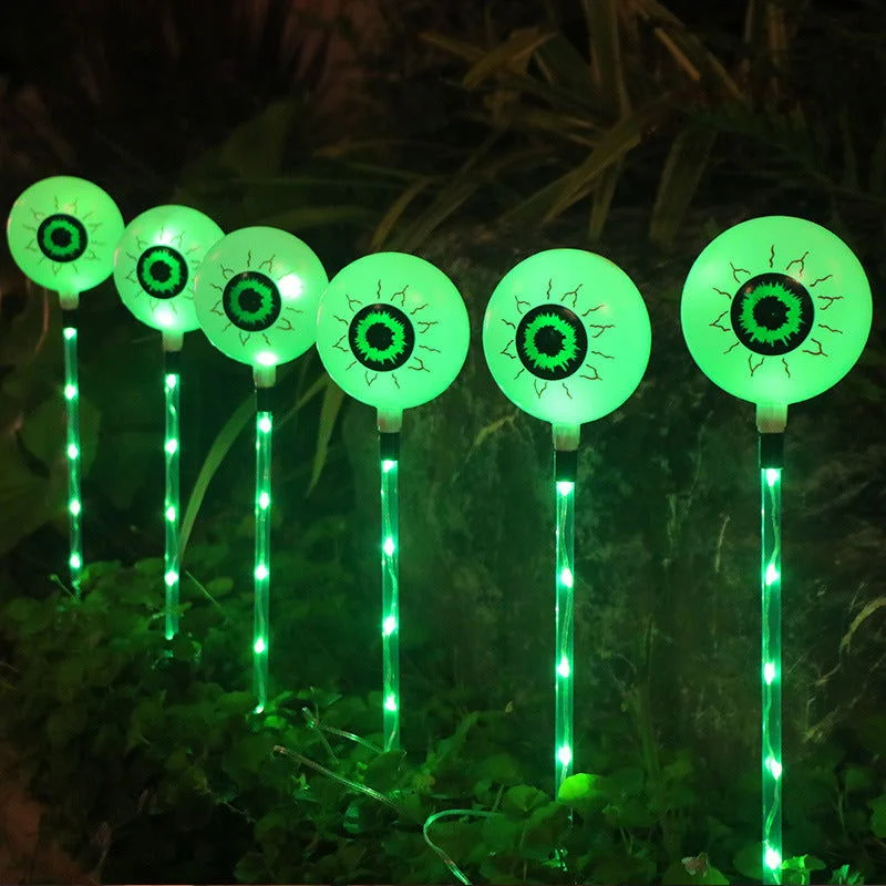 LED Solar Halloween Eyeball Ground Courtyard Decorative Lamp -  - #tag1#