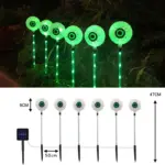 LED Solar Halloween Eyeball Ground Courtyard Decorative Lamp tag1