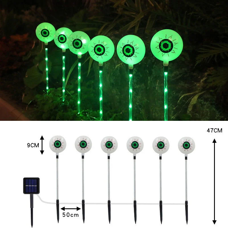 LED Solar Halloween Eyeball Ground Courtyard Decorative Lamp -  - #tag1#