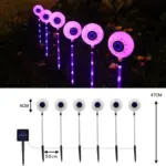 LED Solar Halloween Eyeball Ground Courtyard Decorative Lamp tag1