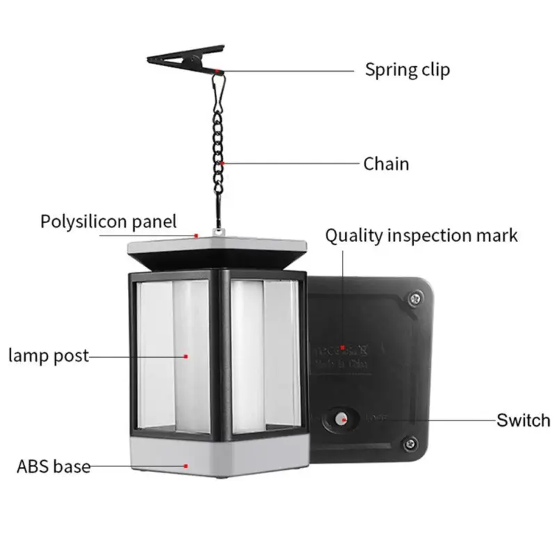 LED Solar Hanging Light for Garden tag1
