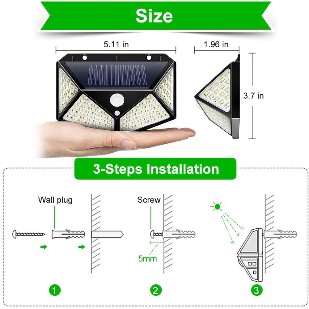 LED Solar Light Outdoor Waterproof -  - #tag1#