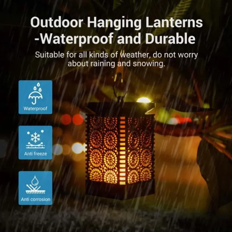 LED Solar Lights Dancing Flame tag1