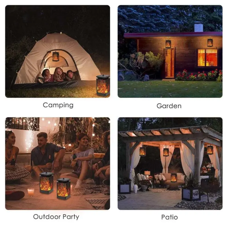 LED Solar Lights Dancing Flame tag1