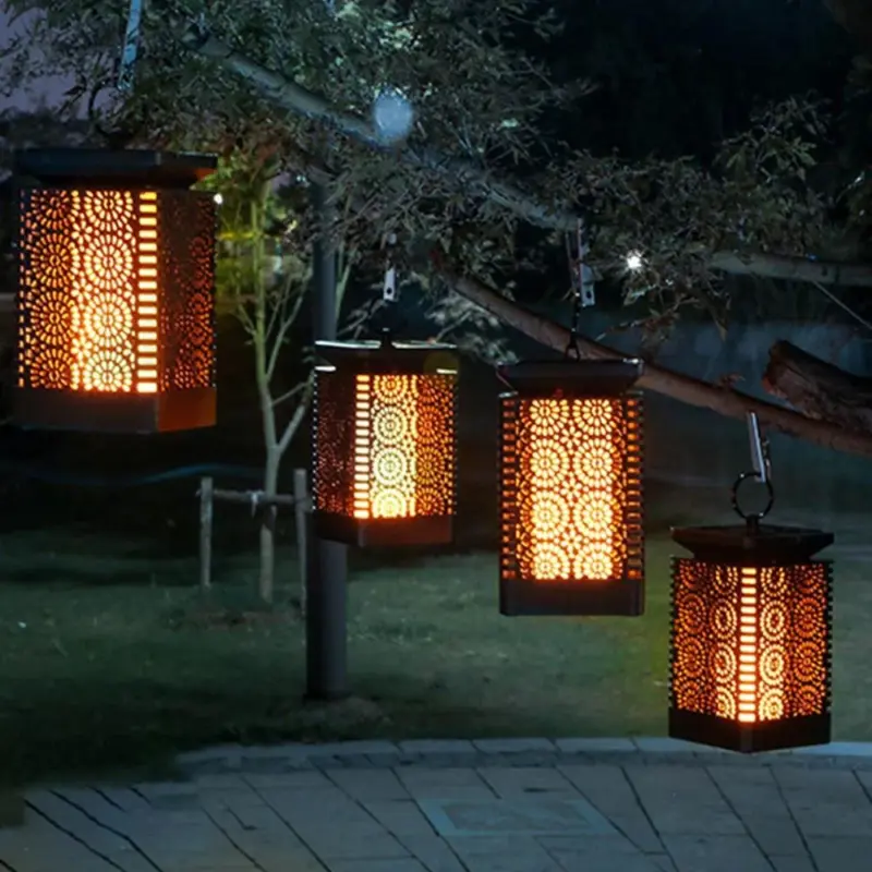 LED Solar Lights Dancing Flame tag1