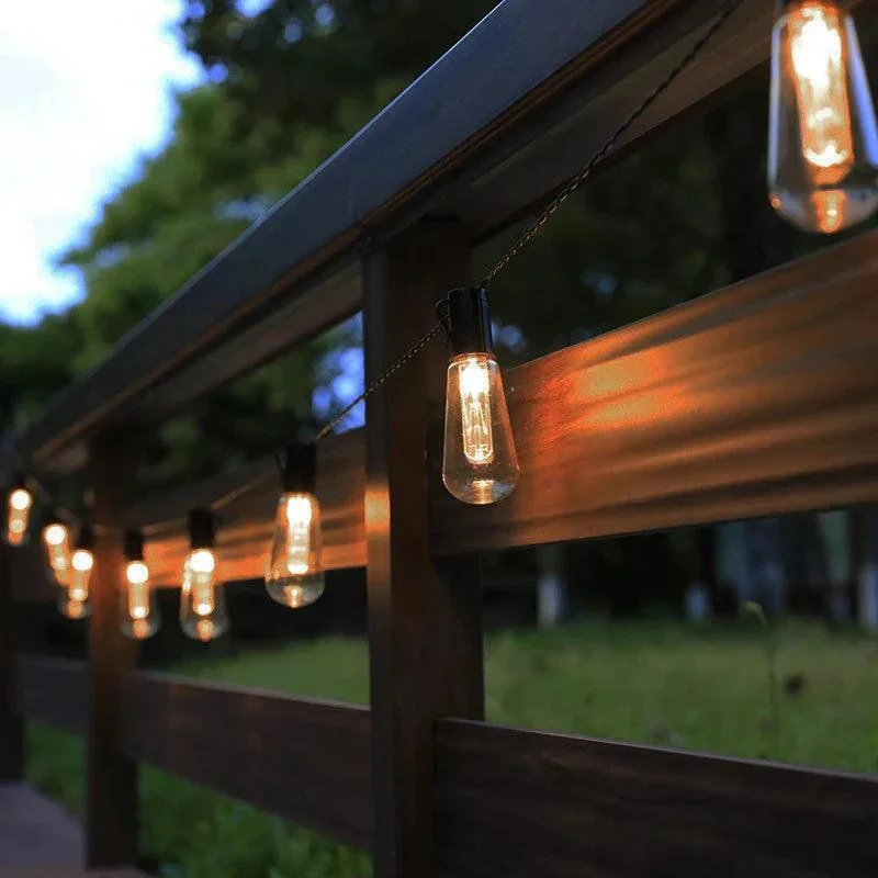 LED Solar String Light - Retro Lampy - Waterproof - Garden Lamps -  - #tag1#