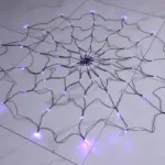 LED Spider Web Lights Halloween Decoration tag1
