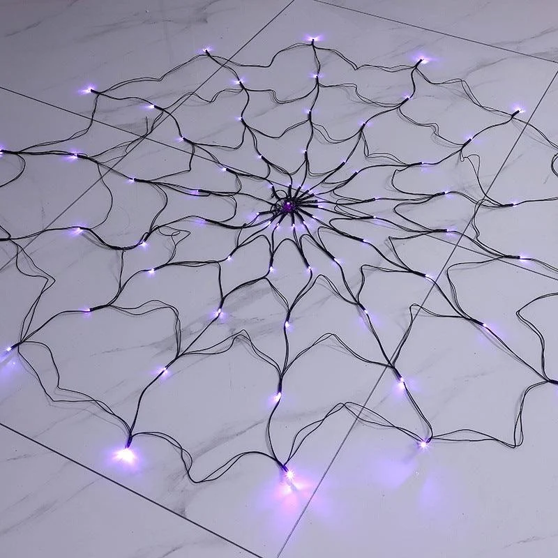 LED Spider Web Lights Halloween Decoration -  - #tag1#