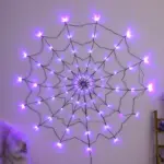 LED Spider Web Lights Halloween Decoration tag1