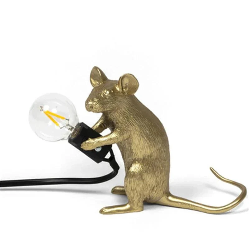 LED Table Lamps - Modern Resin Animal Design - Mice - Night Lights - Home Decor - Desk Lamp -  - #tag1#