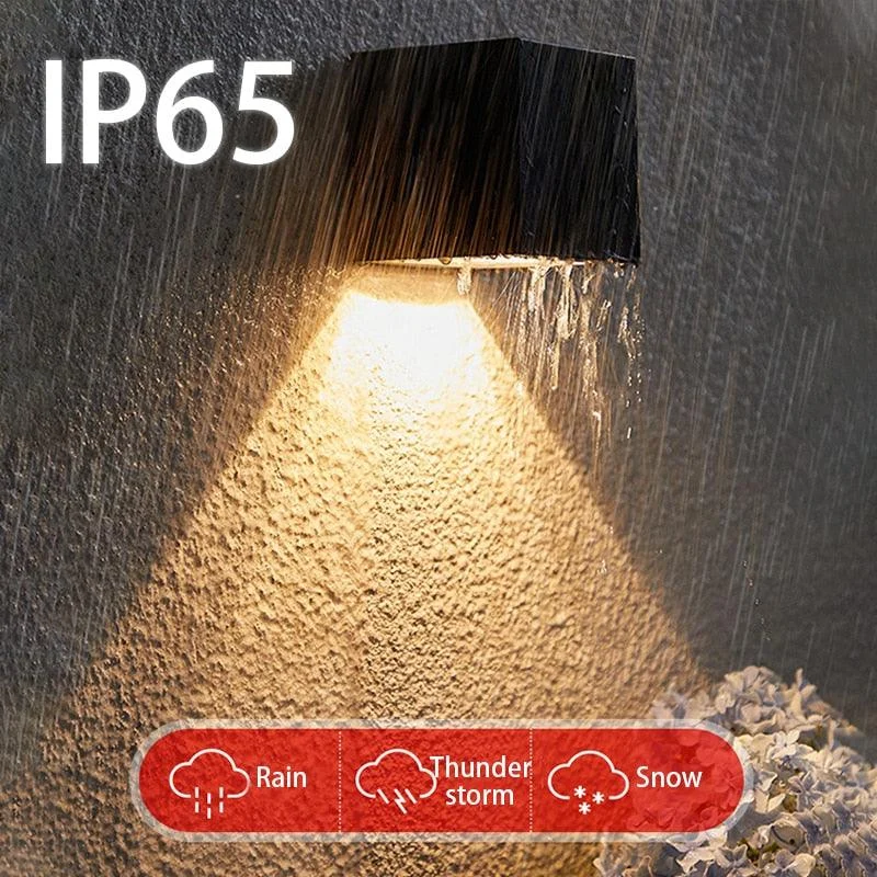 LED Wall Lamp Solar Light Sunlight Sensor IP65 Waterproof -  - #tag1#