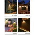 LED Wall Lamp Solar Light Sunlight Sensor IP65 Waterproof tag1