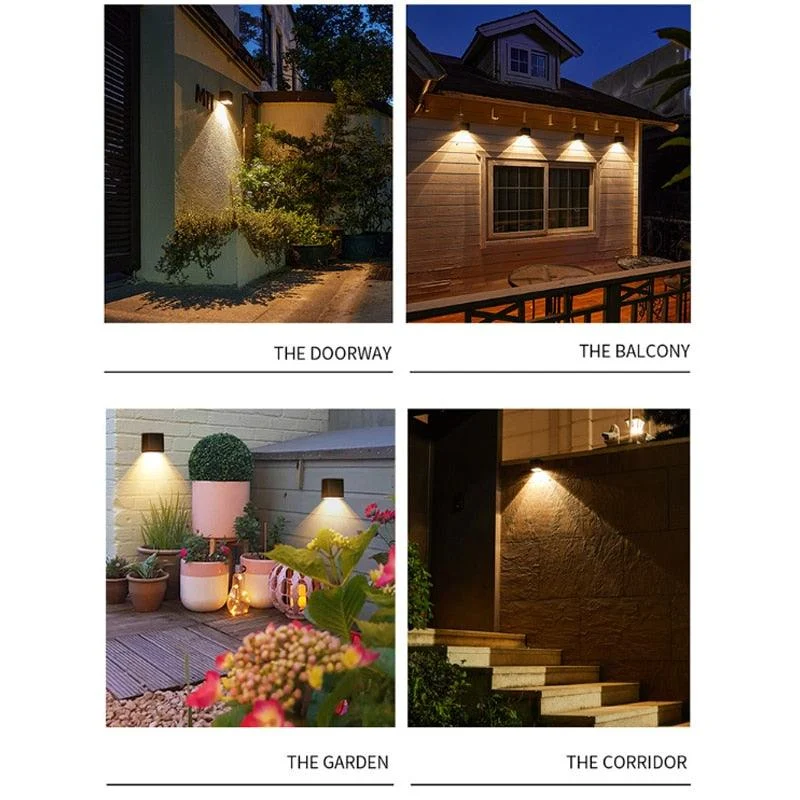 LED Wall Lamp Solar Light Sunlight Sensor IP65 Waterproof -  - #tag1#