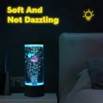 LED bubble Fish Lamp Multi Color Changing Aquarium Night Light Decorative Simulated Fantasy Fish Bubble Table Lamp tag1