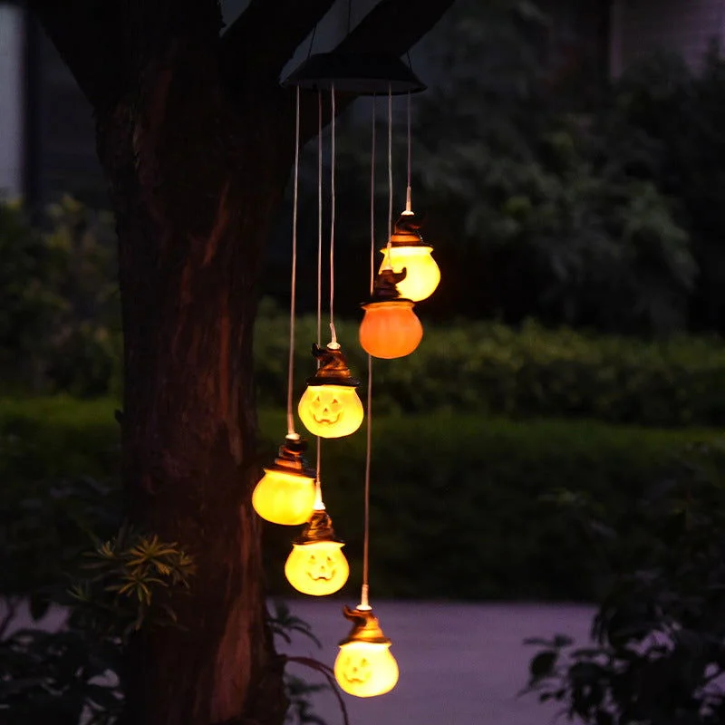 LED solar energy Halloween wind chime lamp -  - #tag1#