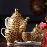 LEOPARD TEACUP COLLECTION SET tag1