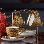 LEOPARD TEACUP COLLECTION SET tag1