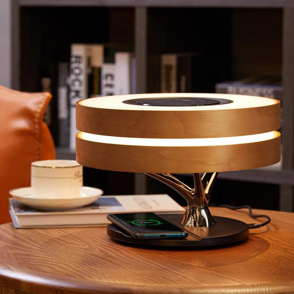 La Série Modern Table Lamp with Speaker and Wireless Charger -  - #tag1#