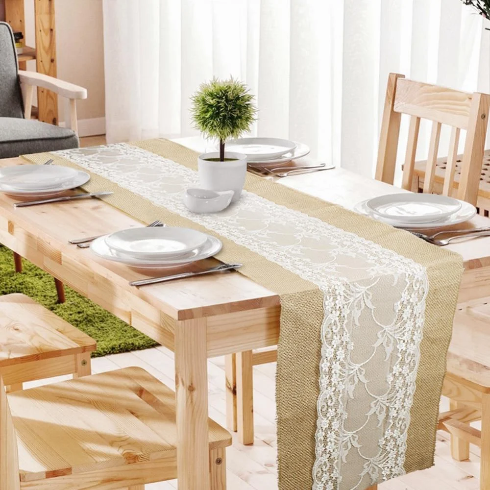Lace Jute Table Runner -  - #tag1#