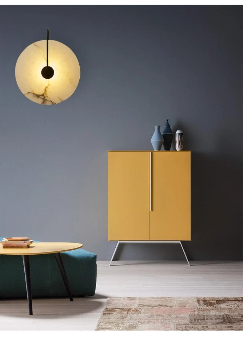 Lalula - Marble Circular Wall Lamp -  - #tag1#