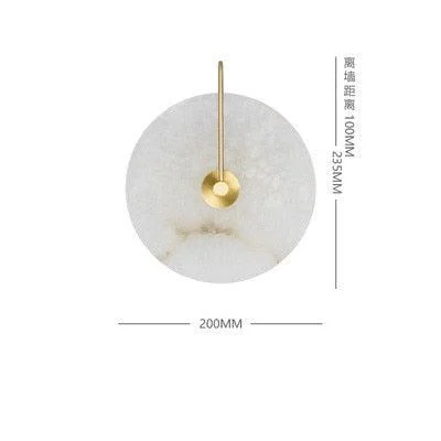 Lalula - Marble Circular Wall Lamp -  - #tag1#